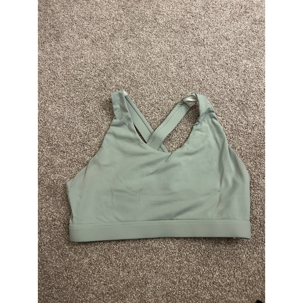 Lululemon Energy Bra Women Small Sage Green Excellent Crossback Sports Bra